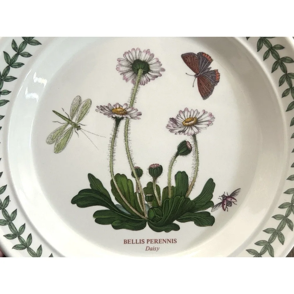 Portmeirion Botanic Garden Bread & Butter Plate Daisy Bellis Perennis 7.25